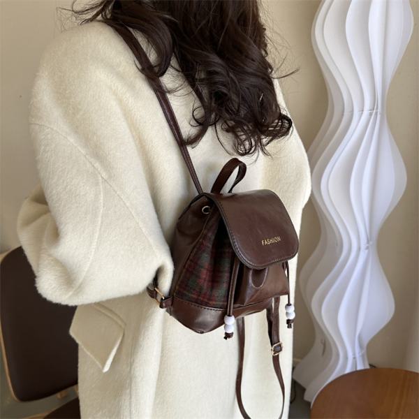 Rejsetaske Bucket Skoletaske BRUN brown