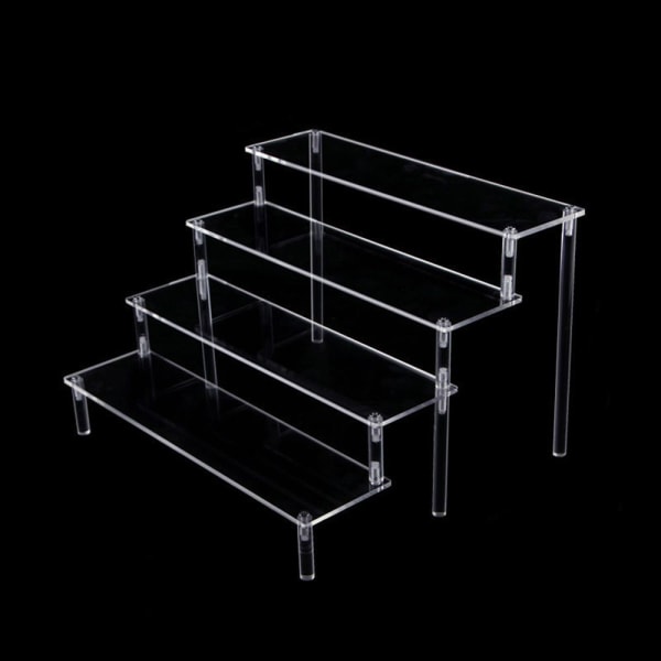 Akryl Display Stand Figur Hylde 40X8CMFIVE-LAYER FEM-LAYER 40x8cmFive-layer