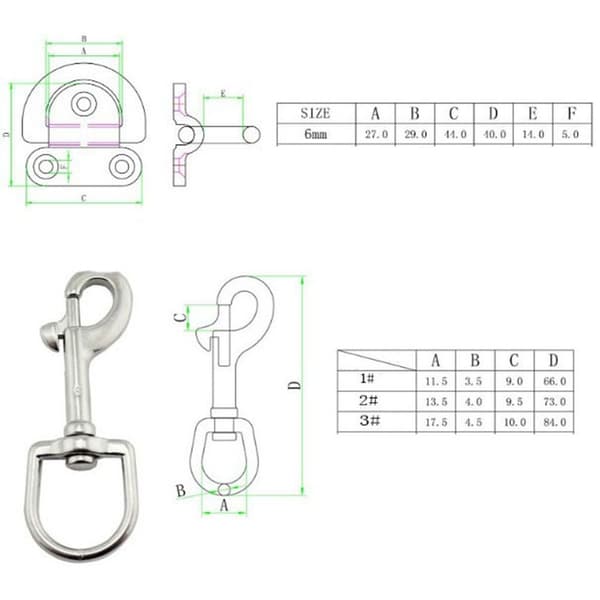 Øjebolt Karabinhage 4 4 4