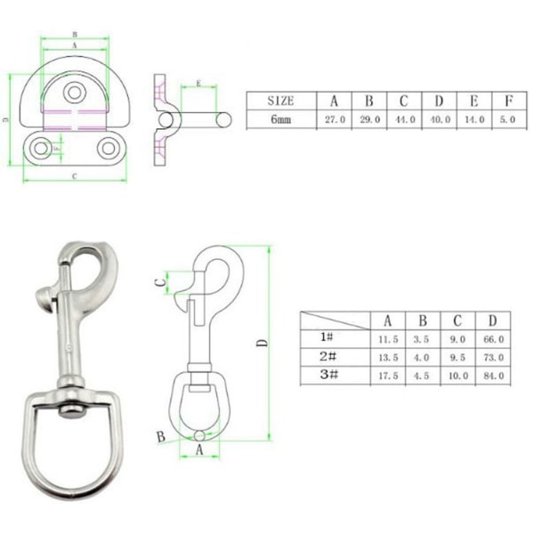 Øjebolt snapkrog 1 1 1