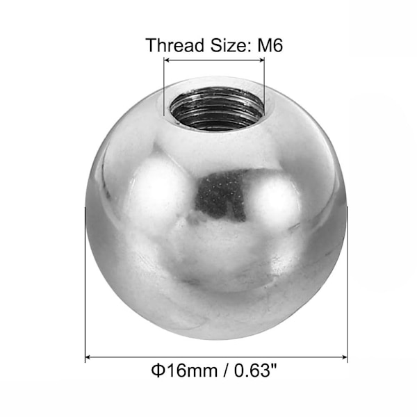4st M4/M6 Kulmuttrar Knopp Blindhål Cover CAP M6x16mm
