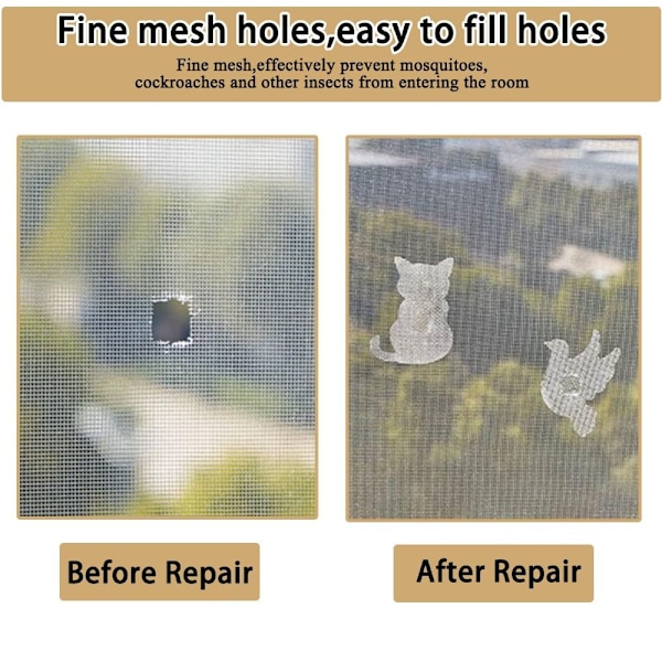 Fönster Skärm Reparation Patch Screen Mesh Tejp 30PCS 30PCS 30pcs