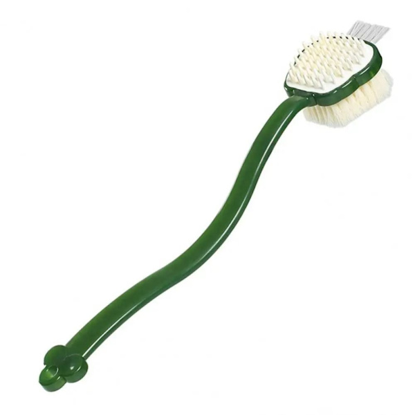 Långskaftad ryggborste Badborste GRÖN green