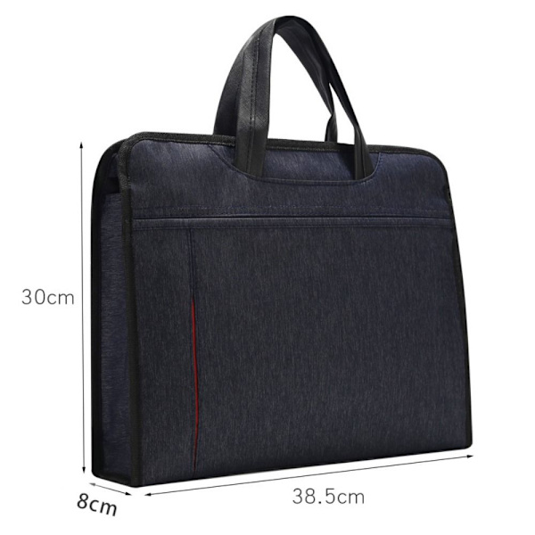 Handhållen portfölj Affärsväska MARINBLÅ navy blue