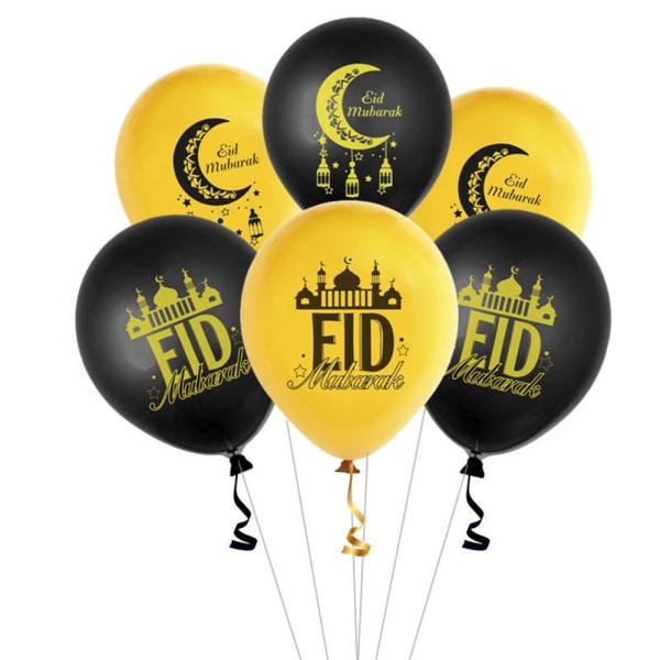 10 stk Eid Mubarak Ballonger Oppblåsbare Leke 10 STK STYLE4
