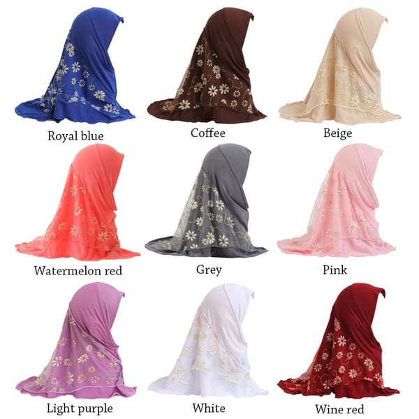 2-6 år Hijabmössa Huvudduk ROSA Pink
