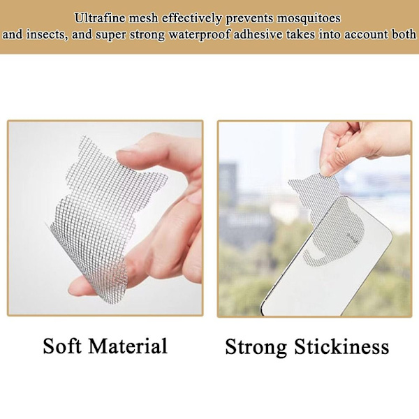 Window Screen Reparation Patch Screen Mesh Tape 15 STK 15 STK 15pcs