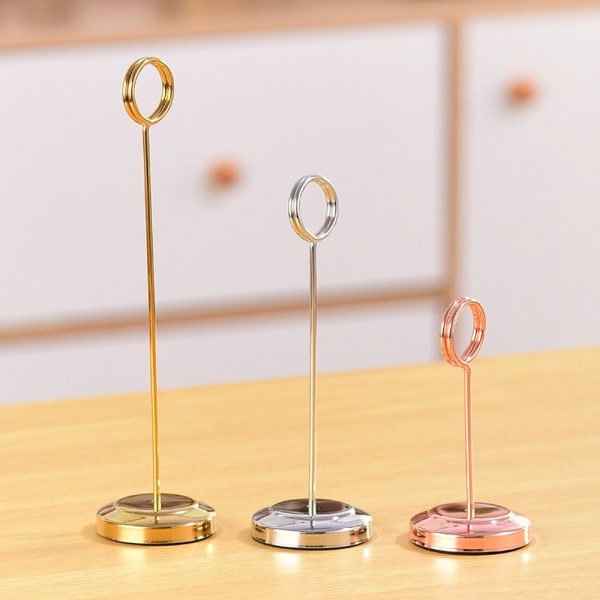 Bordnummer Holder Merk Klemme ROSEGULL 15CM rose gold 15cm