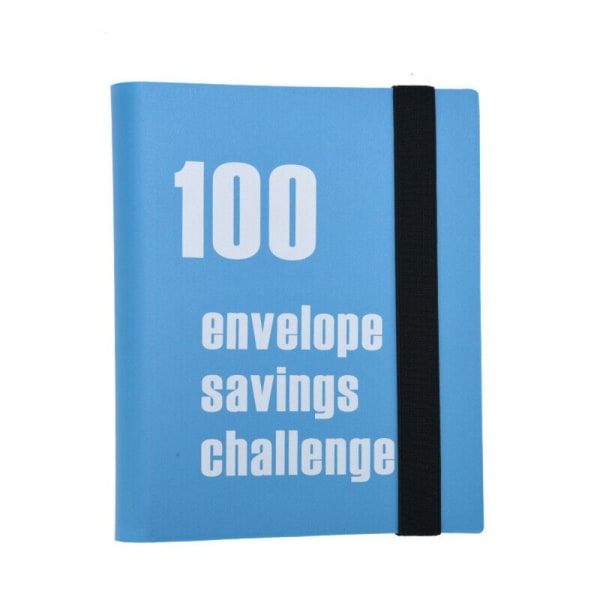 100 dages par udfordring ringbind Budget ringbind BLÅ blue