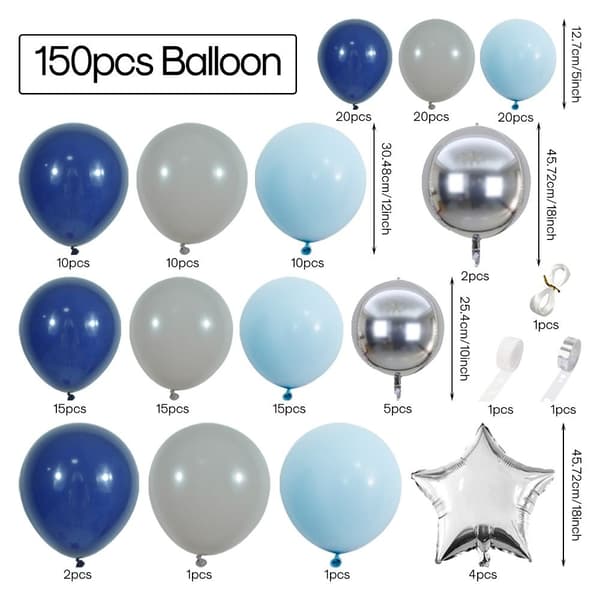 Ballongbue-sett for konfirmasjon
