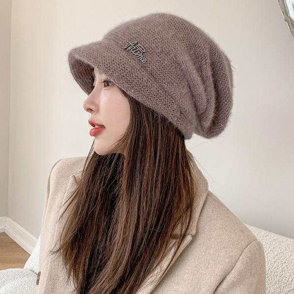 Strikkede Beanies Dame Beanie Caps SVART black