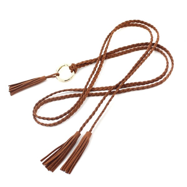 Solmittu Wais Chain Tupsut Puuvilla Vyötärököysi CAMEL Camel