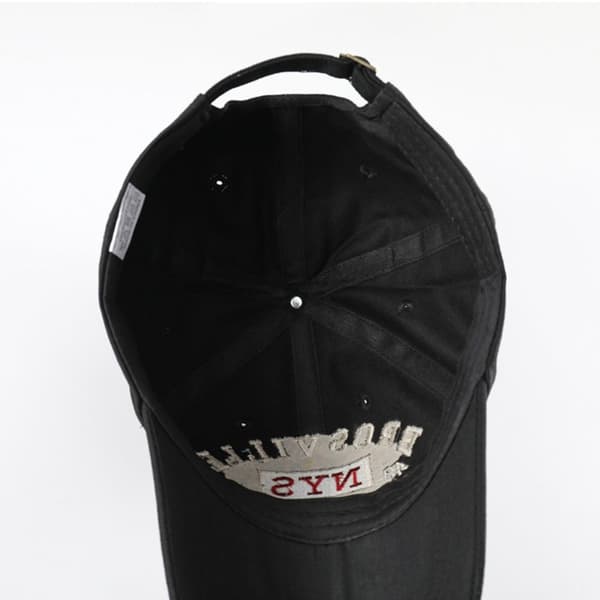 Bomullsbaseballcaps med NYS-broderi, NAVY navy