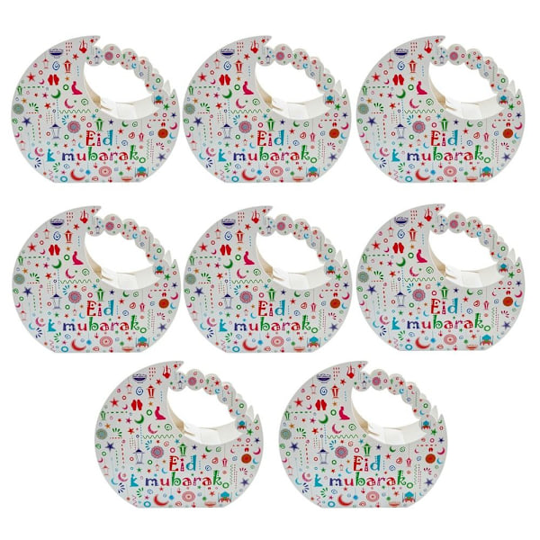 4/8 stk EID Mubarak gaveeske godteposer 8 STK STIL 6 STIL 6 8PcsStyle 6