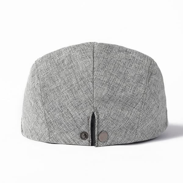 Beret Flat Cap for menn, GRÅ Grey