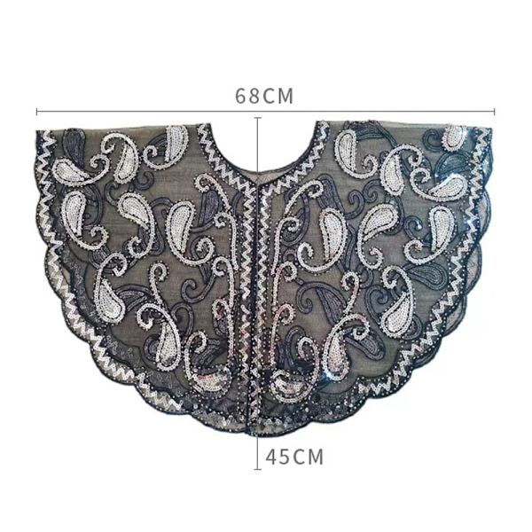 Flapper Sjal Sequin Sjal FÄRG 7 FÄRG 7 Color 7