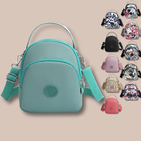Multi Layer Nylon Ryggsäckar Liten Mini Ryggsäck 4 4 4
