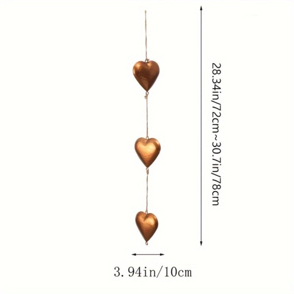 Love Wind Chime Love Riipus 2kpl 2kpl 2pcs