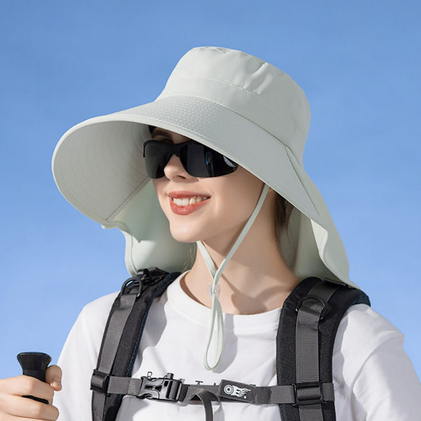 Dam Solhatt Sjal Visir Cap KHAKI Khaki