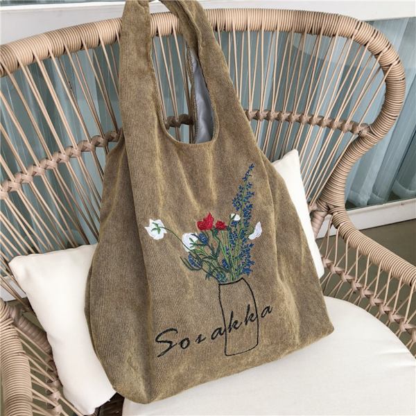 Skulderveske Kluthåndveske KHAKI khaki