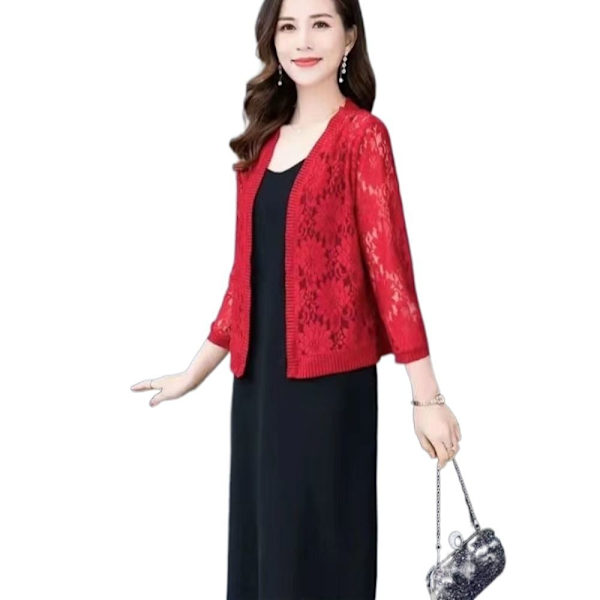 Dame cardigan Aircondition skjorte SORT XL Black XL
