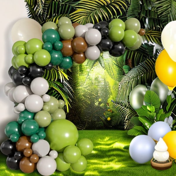 Dinosaur Balloner Bue Garland Kit
