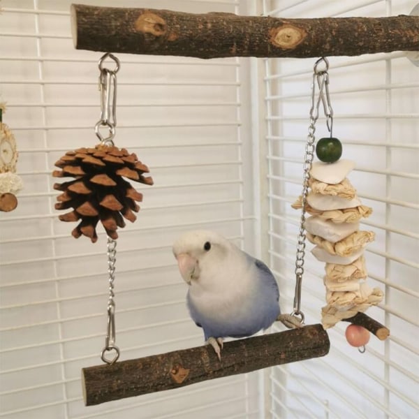 Parrot Swing Toy Bird Chew Lelu pureskeltava