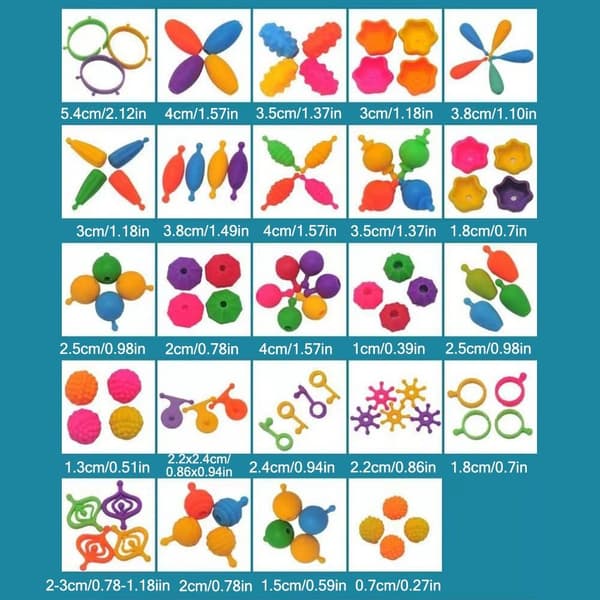 Färgglada handgjorda pärlor DIY pärlor material flickor leksakstillbehör 100pcs