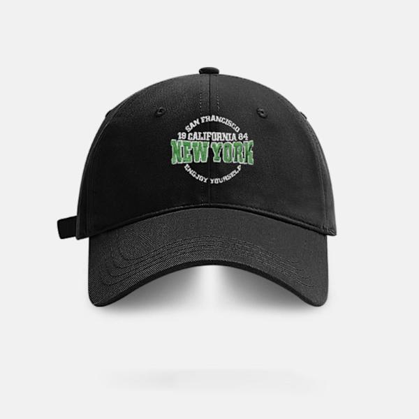 Broderi Baseball Caps Solhatte i bomuld SORT black