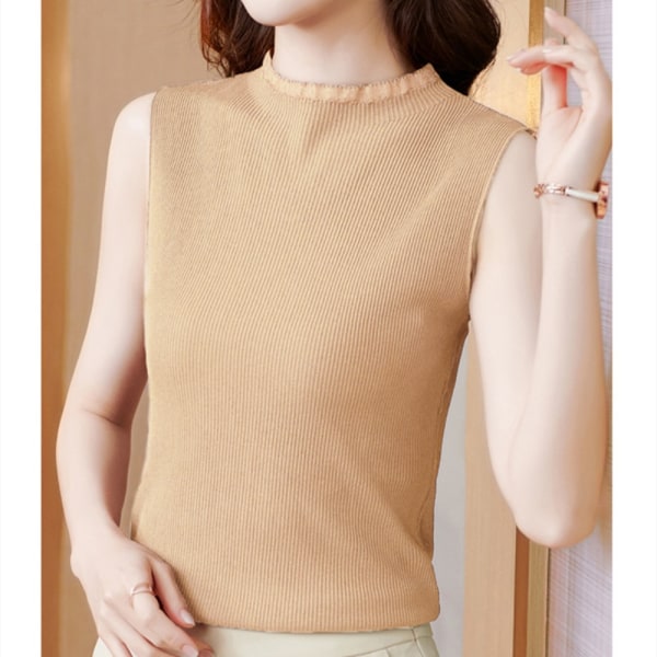 Ice Shreds Topp Strikket Topp APRIKOS Apricot