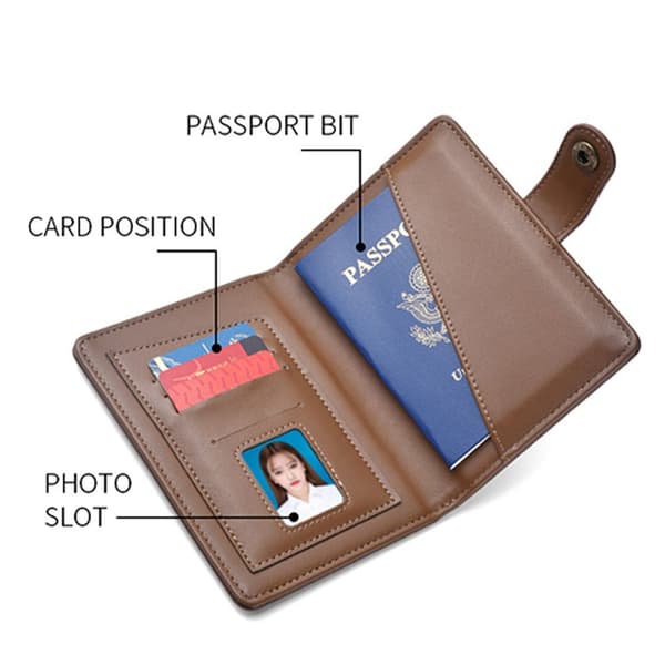 Pasomslag Pas Holder Etui SORT Black