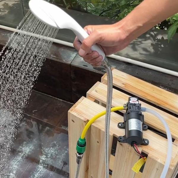 12V DC Vandoverførselspumpe Membranpumpe Selvansugende sprøjte