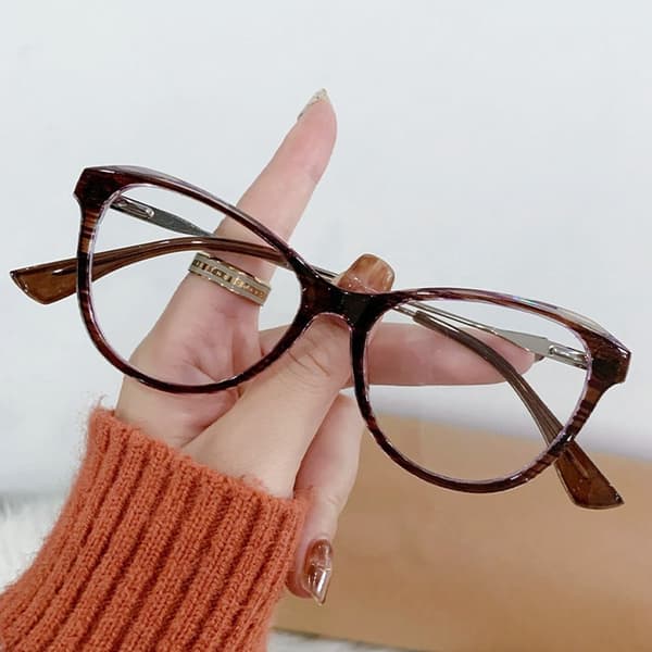 Firkantede anti-blålysbriller BRUN Brown