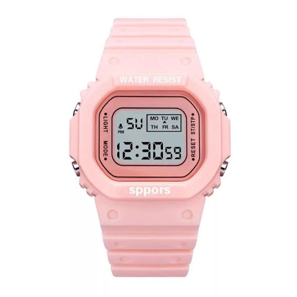 Silikon Jelly Klokker Sport Elektronisk Klokke ROSA pink