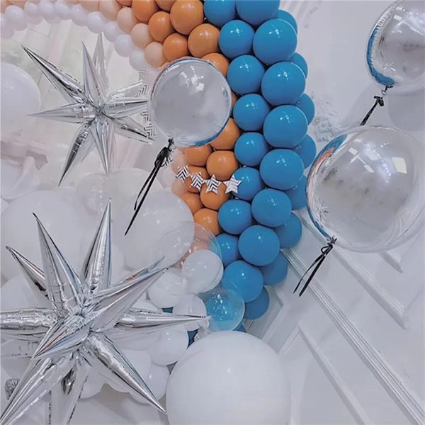 12 stk Explosion Star Ballon Starburst Balloner SORT black