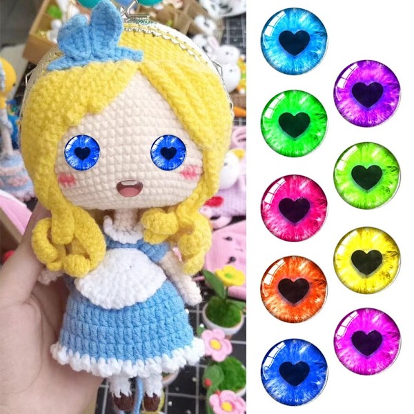 20 stk/10 par Eyes Crafts Eyes Puppet Crystal Eyes 20MMCOLOR 20mmcolor random