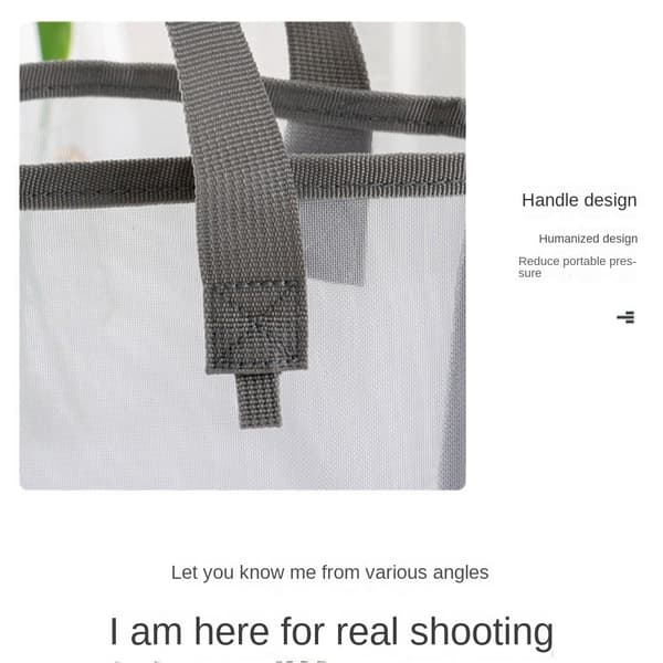 Kannettava pesukassi matkajärjestelykassi HARMAA grey