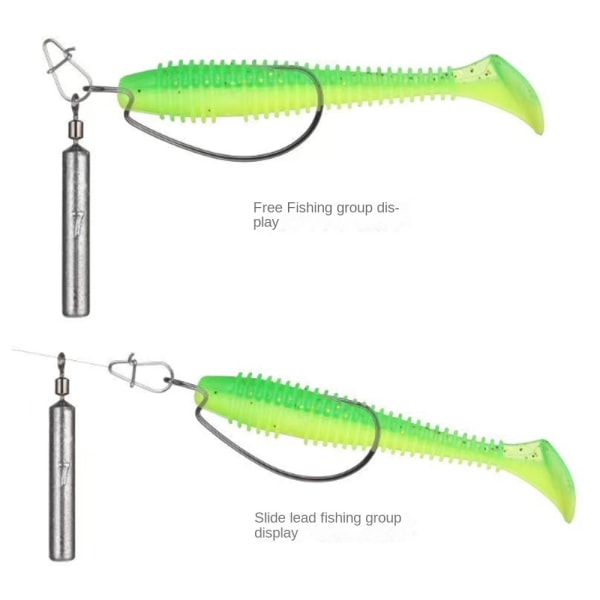 10 kpl Twist Ring Lead Pendant Fishing Weight Sinker 5G 5g