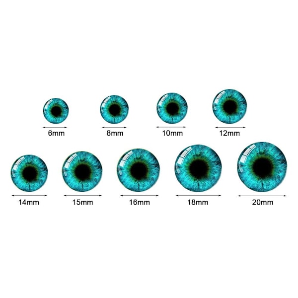 20 stk/10 par Eyes Crafts Eyes Puppet Crystal Eyes 20MMCOLOR 20mmcolor random