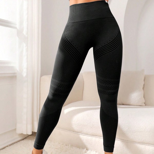 Seamless Leggings Sport Byxa KHAKI L khaki L