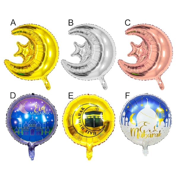 EID MUBARAK Ballonger Aluminiumsfilmballong TYPE C Type C