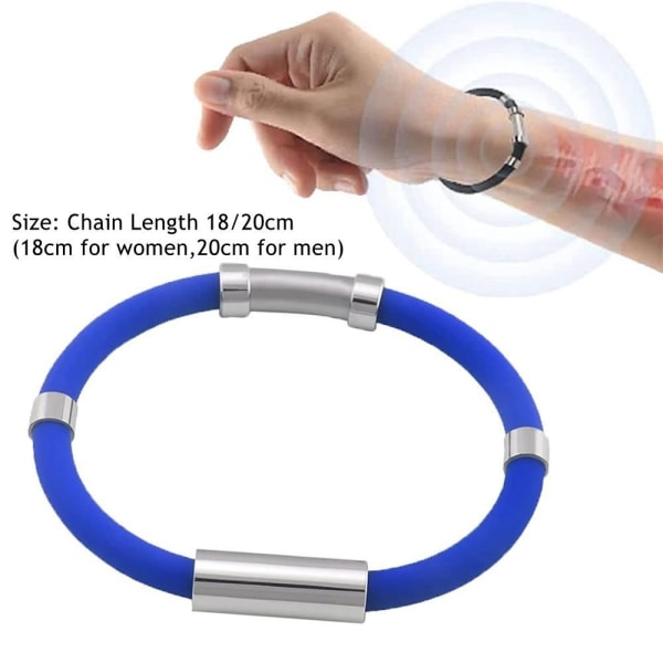 TitaniumDetox LympUnclog Wristband Anti-Static Wristbands WHITE White  20cm-20cm 13d3 | White | 20cm-20cm | Fyndiq