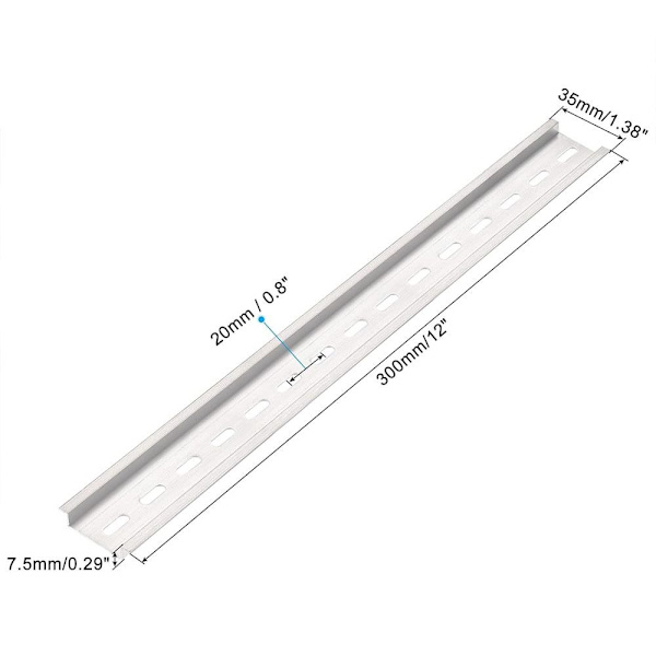 3 kpl DIN-kiskoon uralliset liitinlohkot kontaktori 300mm 300mm 300mm