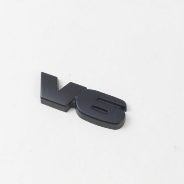 V6 Blackout Emblem Svarta självhäftande märken klistermärken V6 märken