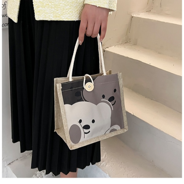 Cartoon Pattern Handväska Bärbar tygväska STYLE A STYLE A Style A