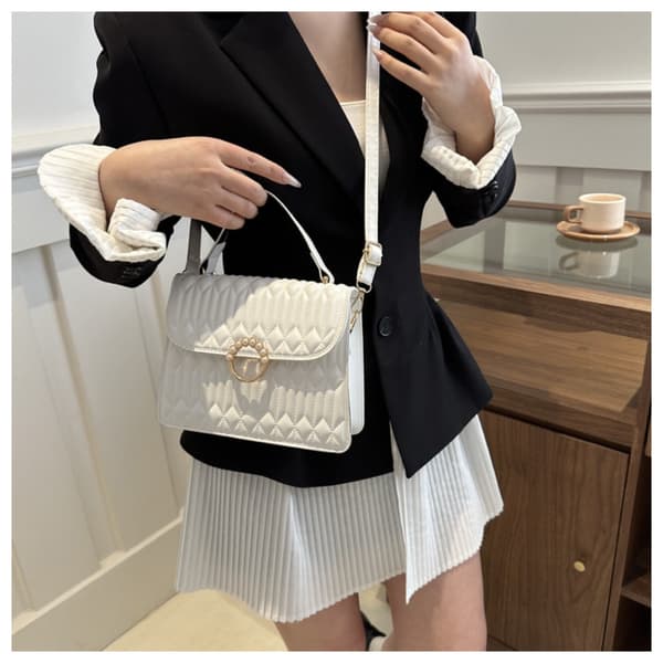 Skulderveske Messenger Bag HVIT White