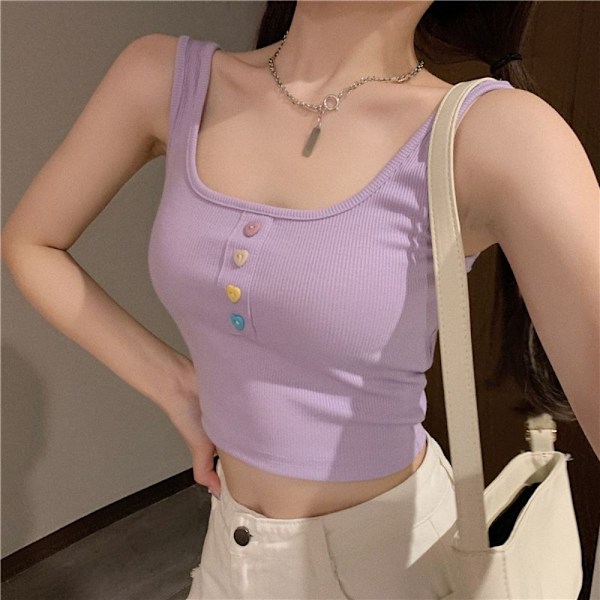 Sexy Sling Crop Top PURPLE Purple