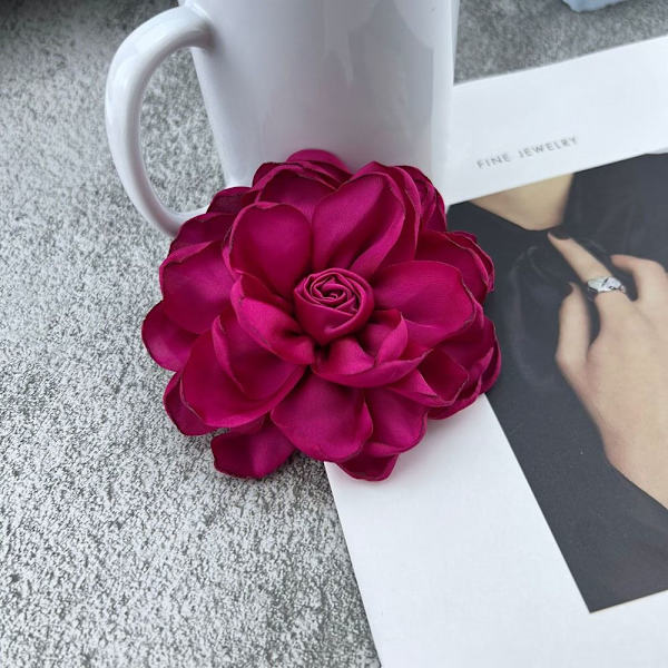 Stor blombrosch Corsage GUL Yellow