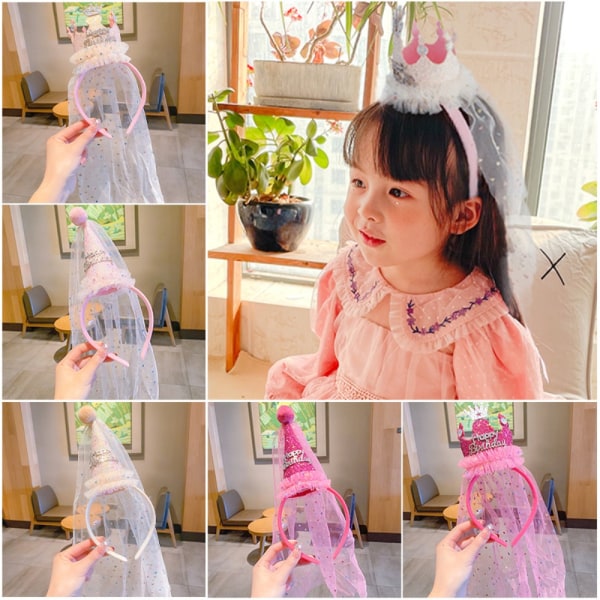 Söta pannband Crown Hat ROSE RED TYP A TYPE A Rose Red Type A-Type A