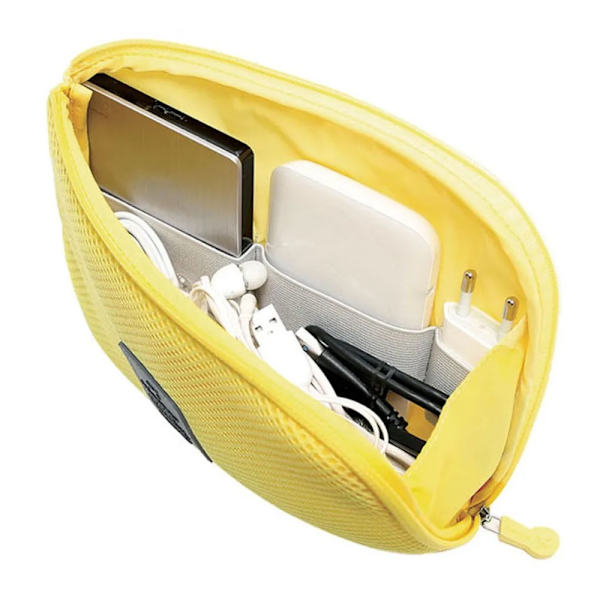 Rejsetaske Datakabel Opbevaringspose GUL L Yellow L